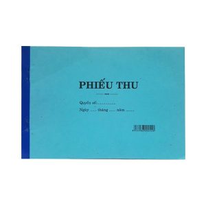 Phiếu thu 2 liên 13x19 - mỏng (Lốc 10 cuốn)